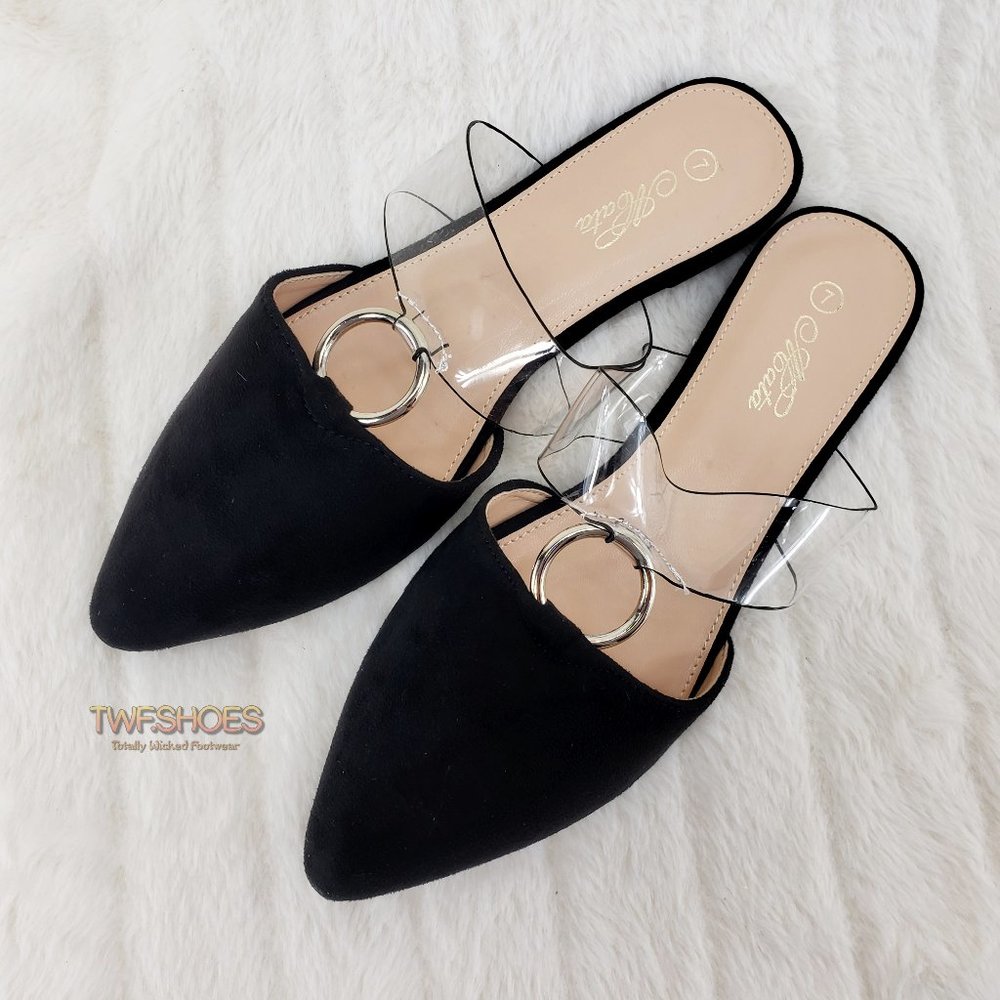 Pointy Toe Flats Mules Clogs Bull Ring